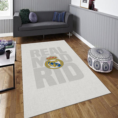 Real Madrid Rug, Real Madrid Football Rug: Vintage Style