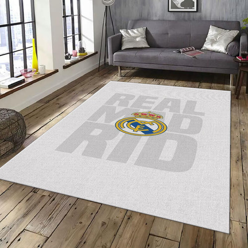 Real Madrid Rug, Real Madrid Football Rug: Vintage Style