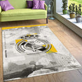Real Madrid Rug Real Madrid Football Rug: Vintage Style Spray