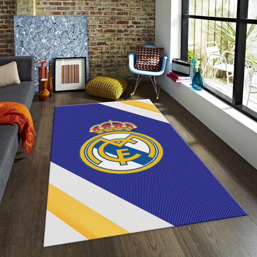 Real Madrid Rug Real Madrid Football Rug: Vintage Style Team