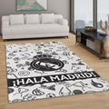 Real Madrid Rug, Real Madrid Football Rug: Vintage Street Art