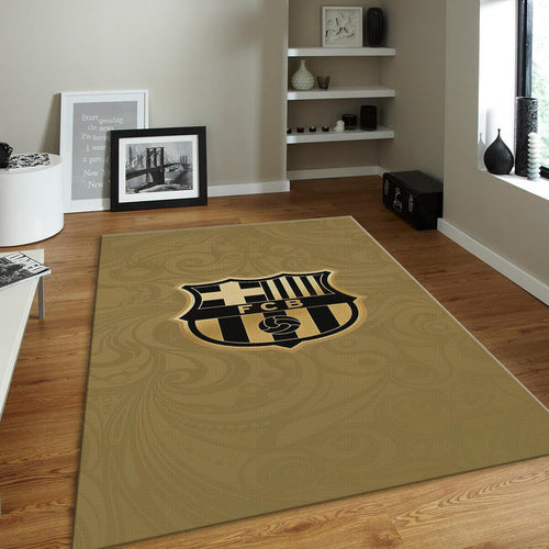 FC Barcelona Rug Vintage Barça Carpet for Fans & Kids Room