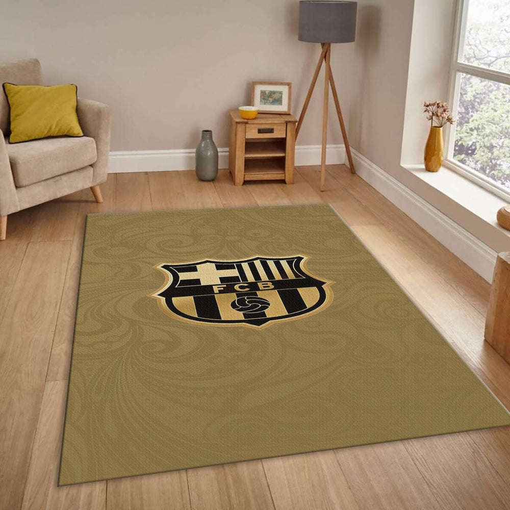 FC Barcelona Rug Vintage Barça Carpet for Fans & Kids Room