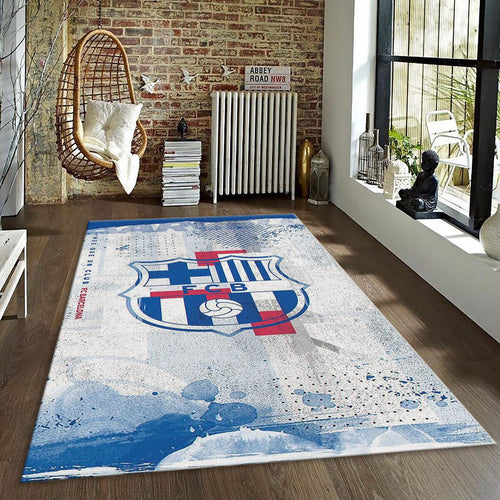 FC Barcelona Rug Sea Design Barça Carpet for Fans & Kids Room