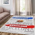 FC Barcelona Rug FC Barca Rug Barça Carpet for Fans & Kids Room