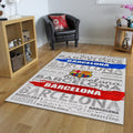 FC Barcelona Rug FC Barca Rug Barça Carpet for Fans & Kids Room