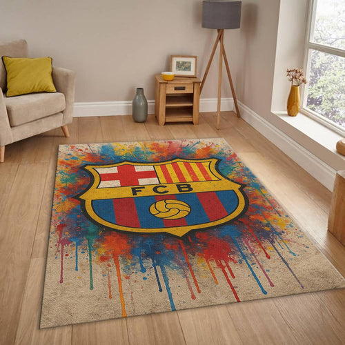 FC Barcelona Rug FC Barca Rug Barça Carpet for Fans & Kids Room