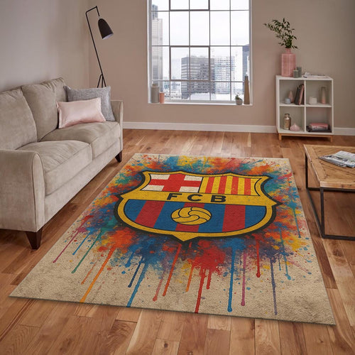 FC Barcelona Rug FC Barca Rug Barça Carpet for Fans & Kids Room