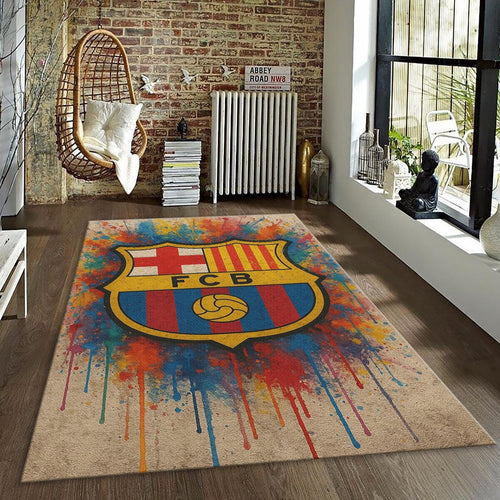FC Barcelona Rug FC Barca Rug Barça Carpet for Fans & Kids Room