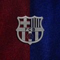 FC Barcelona Rug Silver Logo Barça Carpet for Fans & Kids Room