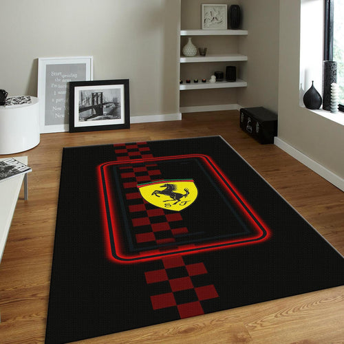 Ferrari F1 Rug, Finish Line Pattern