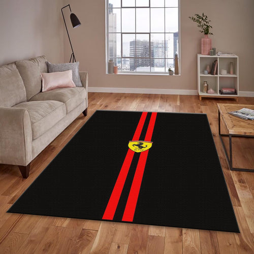 Ferrari F1 Rug Car Person Gift Formula 1 Racing Carpet for Garage