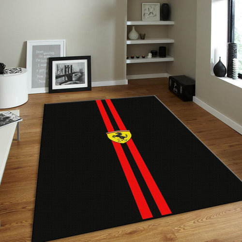 Ferrari F1 Rug Car Person Gift Formula 1 Racing Carpet for Garage