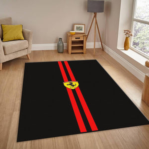Ferrari F1 Rug Car Person Gift Formula 1 Racing Carpet for Garage