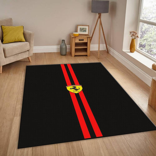 Ferrari F1 Rug Car Person Gift Formula 1 Racing Carpet for Garage