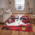 Ferrari F1 Rug Car Person Gift Formula 1 Racing Carpet for Garage