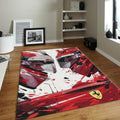 Ferrari F1 Rug Car Person Gift Formula 1 Racing Carpet for Garage