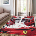 Ferrari F1 Rug Car Person Gift Formula 1 Racing Carpet for Garage