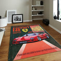 Ferrari F1 Rug F40 Icon Poster Formula 1 Racing Carpet for Garage