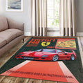 Ferrari F1 Rug F40 Icon Poster Formula 1 Racing Carpet for Garage