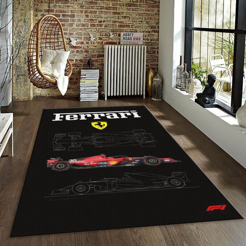 Ferrari F1 Rug, F1 Car on Tech Draw
