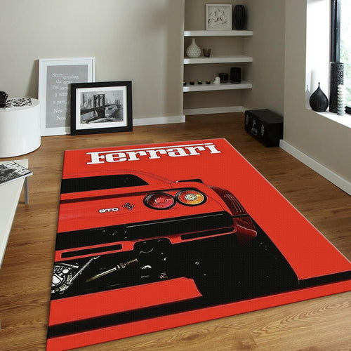 Ferrari F1 Rug Car Person Gift Formula 1 Racing Carpet for Garage