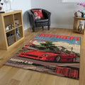 Ferrari F1 Rug F40 Vintage Cover Formula 1 Racing Carpet for