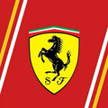 Ferrari F1 Rug Curved Lines/Logo Formula 1 Racing Carpet for