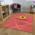 Ferrari F1 Rug F1 Car Tech Draw Formula 1 Racing Carpet for