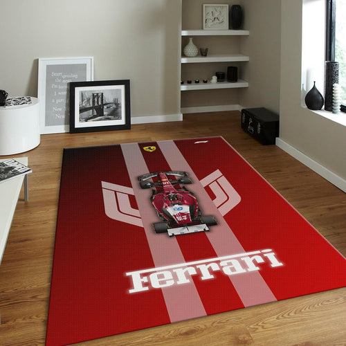 Ferrari F1 Rug F1 Car Start Line Formula 1 Racing Carpet for