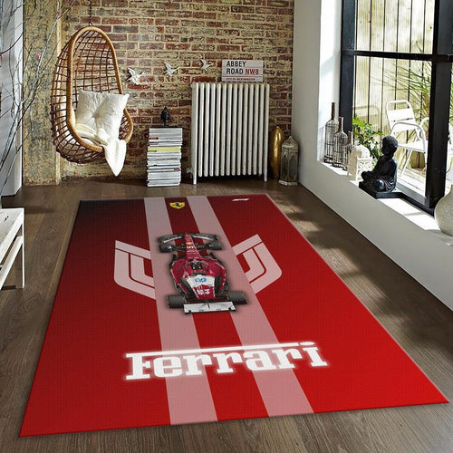 Ferrari F1 Rug F1 Car Start Line Formula 1 Racing Carpet for