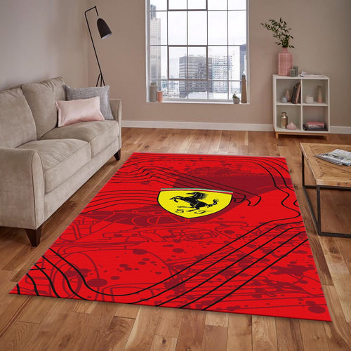 Ferrari F1 Rug Lap Pattern/Logo Formula 1 Racing Carpet for