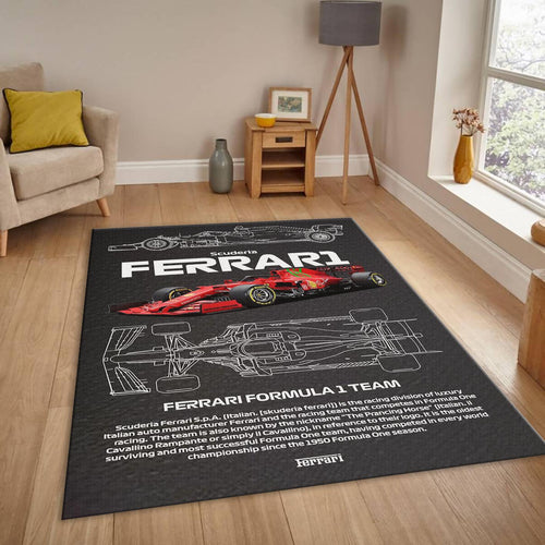 Ferrari F1 Rug, Tech Drawing/F1 Car