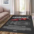 Ferrari F1 Rug, Tech Drawing/F1 Car