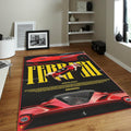 Ferrari F1 Rug Car Person Gift Formula 1 Racing Carpet for Garage