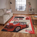 Ferrari F1 Rug Car Person Gift Formula 1 Racing Carpet for Garage