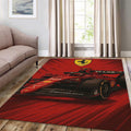 Ferrari F1 Rug Car Person Gift Formula 1 Racing Carpet for Garage