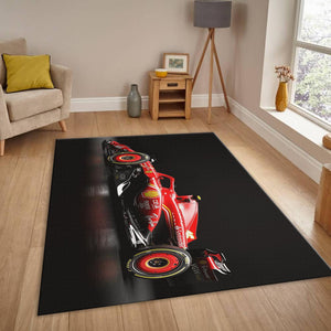 Ferrari F1 Rug Car Person Gift Formula 1 Racing Carpet for Garage