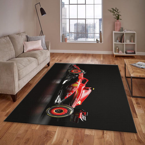 Ferrari F1 Rug Car Person Gift Formula 1 Racing Carpet for Garage