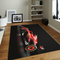 Ferrari F1 Rug Car Person Gift Formula 1 Racing Carpet for Garage