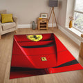 Ferrari F1 Rug Car Person Gift Formula 1 Racing Carpet for Garage