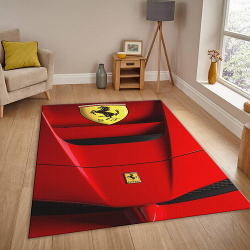 Ferrari F1 Rug Car Person Gift Formula 1 Racing Carpet for Garage