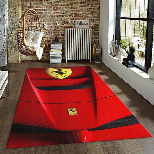 Ferrari F1 Rug Car Person Gift Formula 1 Racing Carpet for Garage