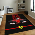Ferrari F1 Rug Car Person Gift Formula 1 Racing Carpet for Garage