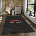 Ferrari F1 Rug F1 Carbon Pattern Formula 1 Racing Carpet for