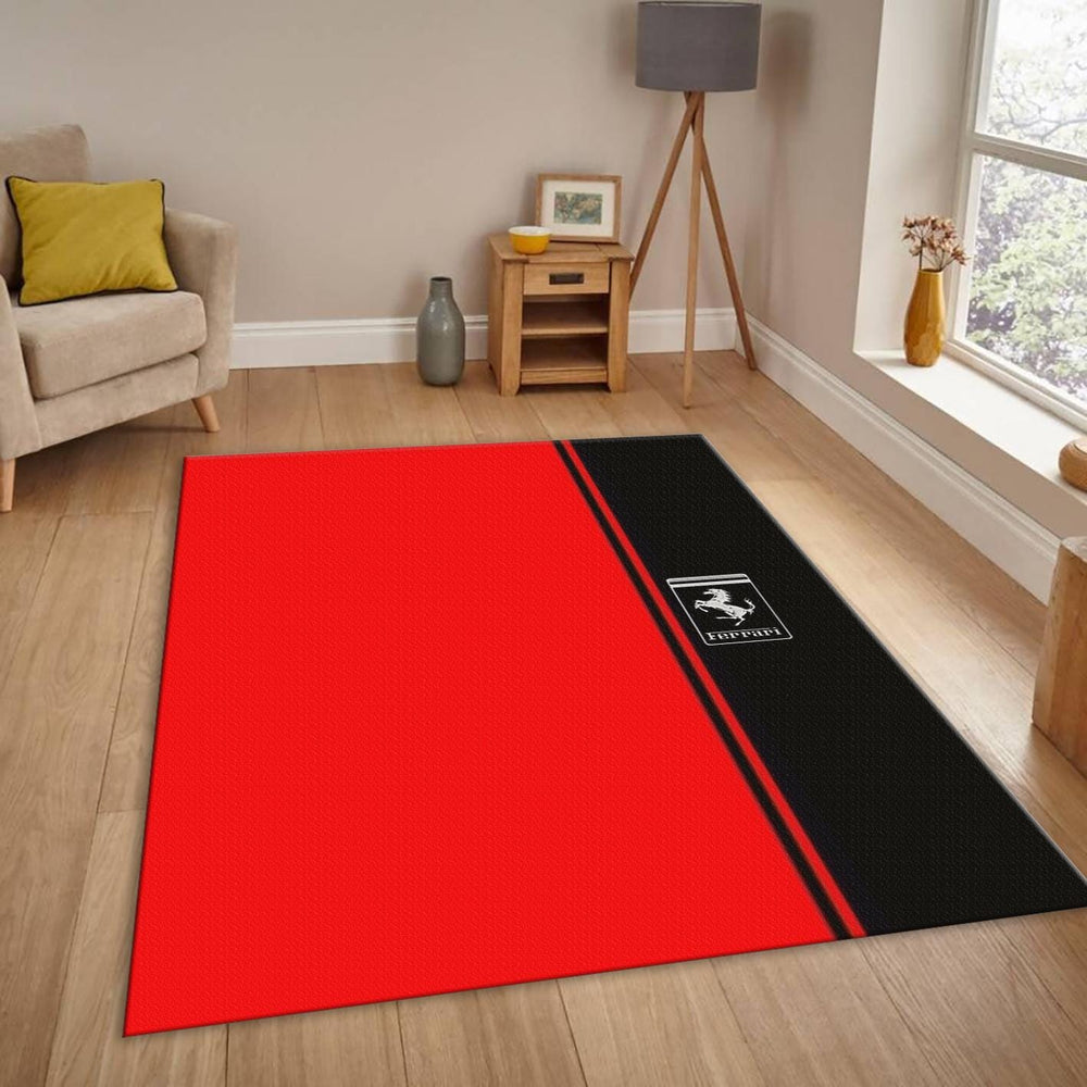 Ferrari F1 Rug Car Person Gift Formula 1 Racing Carpet for Garage