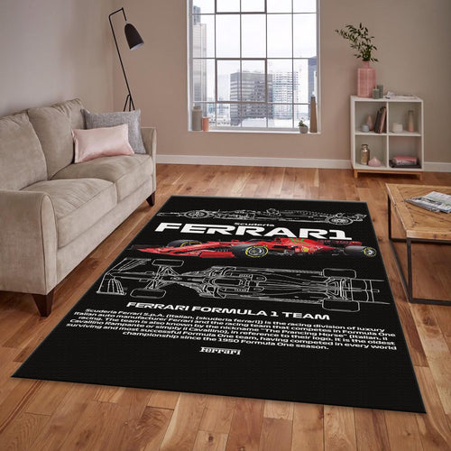 Ferrari F1 Rug, Tech Drawing F1 Car