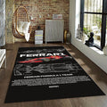 Ferrari F1 Rug, Tech Drawing F1 Car