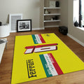 Ferrari F1 Rug Italy Flag Formula 1 Racing Carpet for Garage &