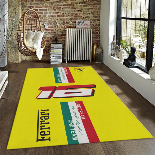 Ferrari F1 Rug Italy Flag Formula 1 Racing Carpet for Garage &